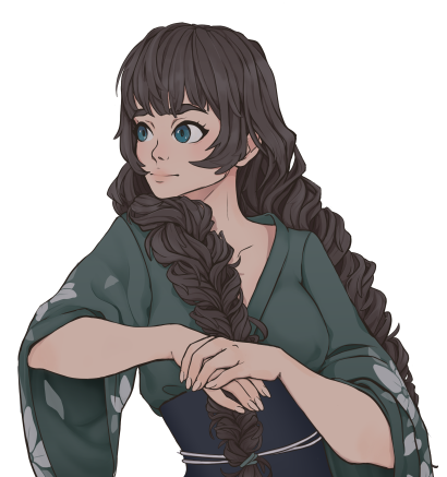 fully rendered bust